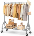 Heavy Duty Clothes Rack 47.2 in Rolling Garment Rack - 420 LB Load
