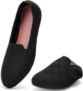 Womens Ballet Flat Knit Slip On Shoes - Cushioned Everyday Flats