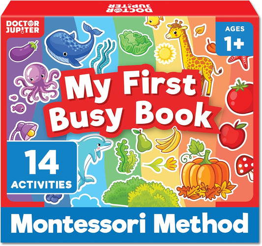 Doctor Jupiter My First Montessori Busy Book for Toddlers 1-3