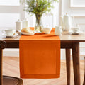 Solino Home Linen Table Runner 14 x 90 in Pumpkin - Festive Linen
