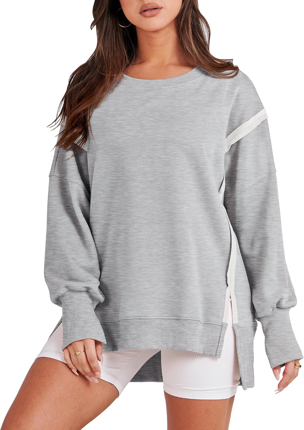 Caracilia Womens Oversized Sweatshirts for Fall Fashion 2024