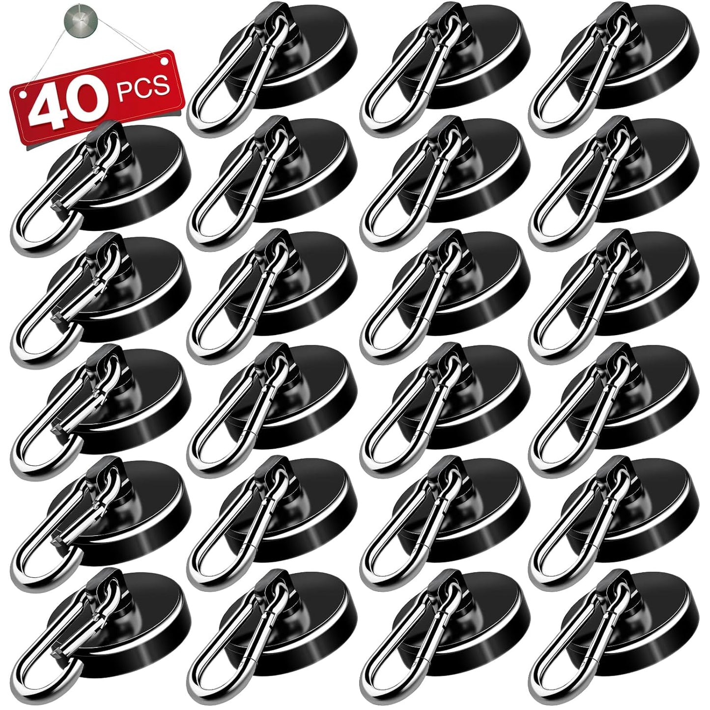 E BAVITE Carabiner Magnetic Hooks for Heavy Duty Storage Needs