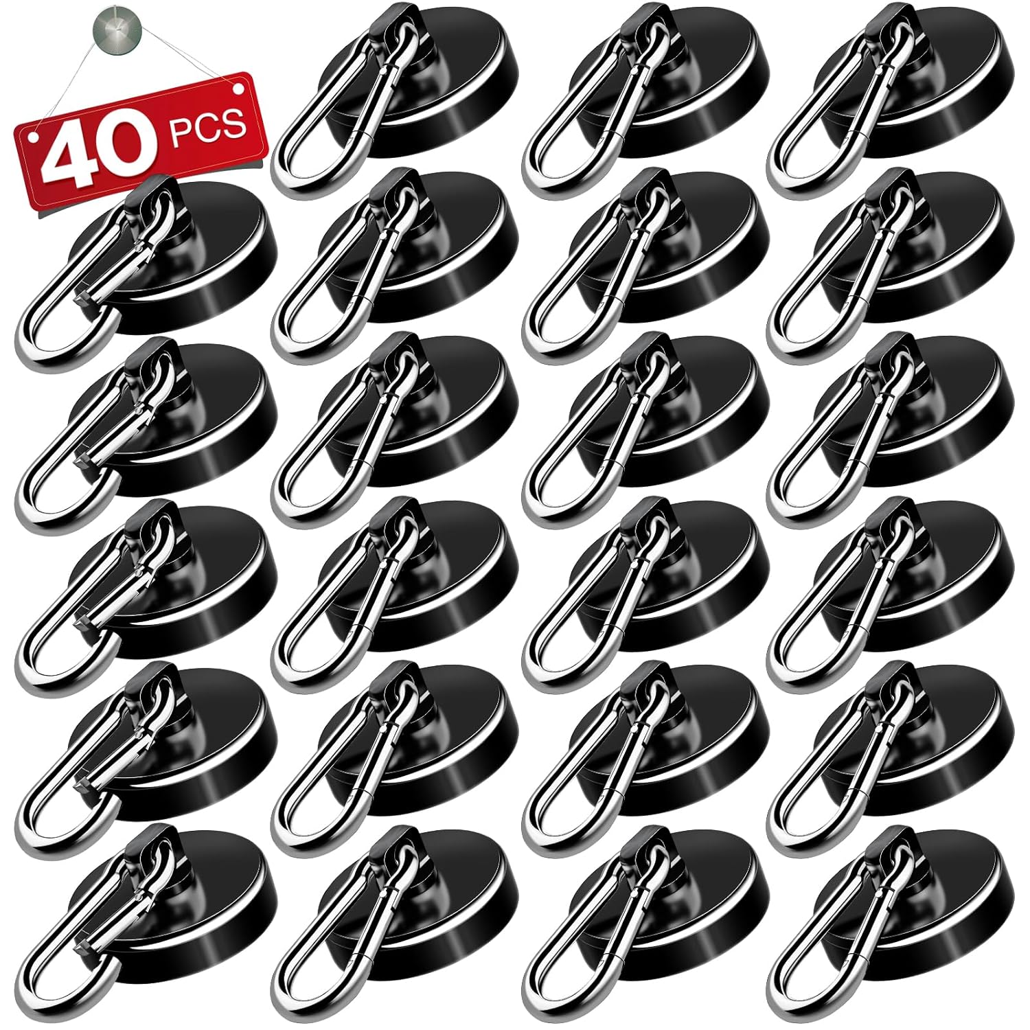 E BAVITE Carabiner Magnetic Hooks for Heavy Duty Storage Needs