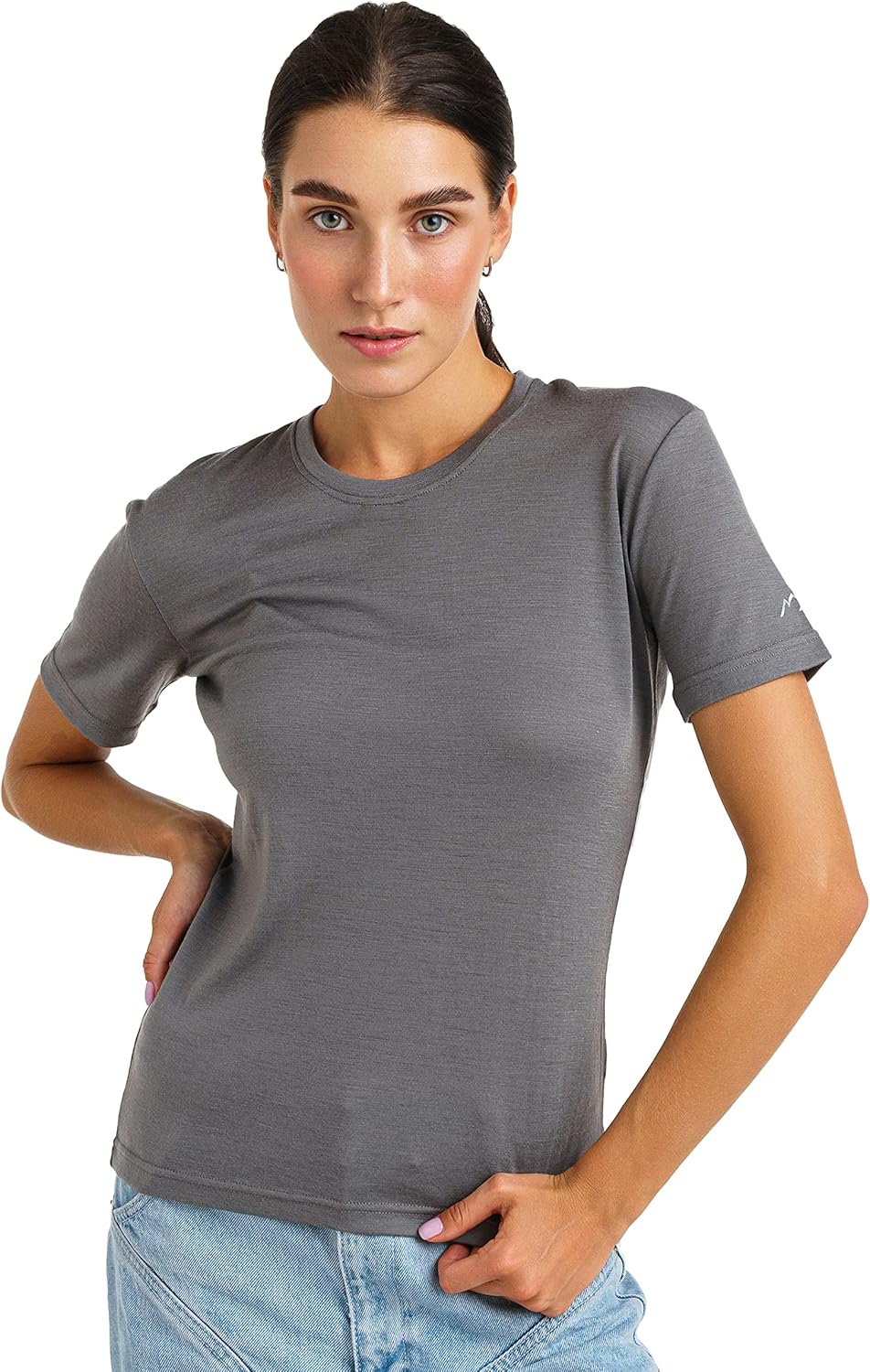 Merino Wool Base Layer Women Short Sleeve Tee for Comfort