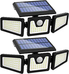 INCX Solar Outdoor Lights with Motion Sensor for Security Use