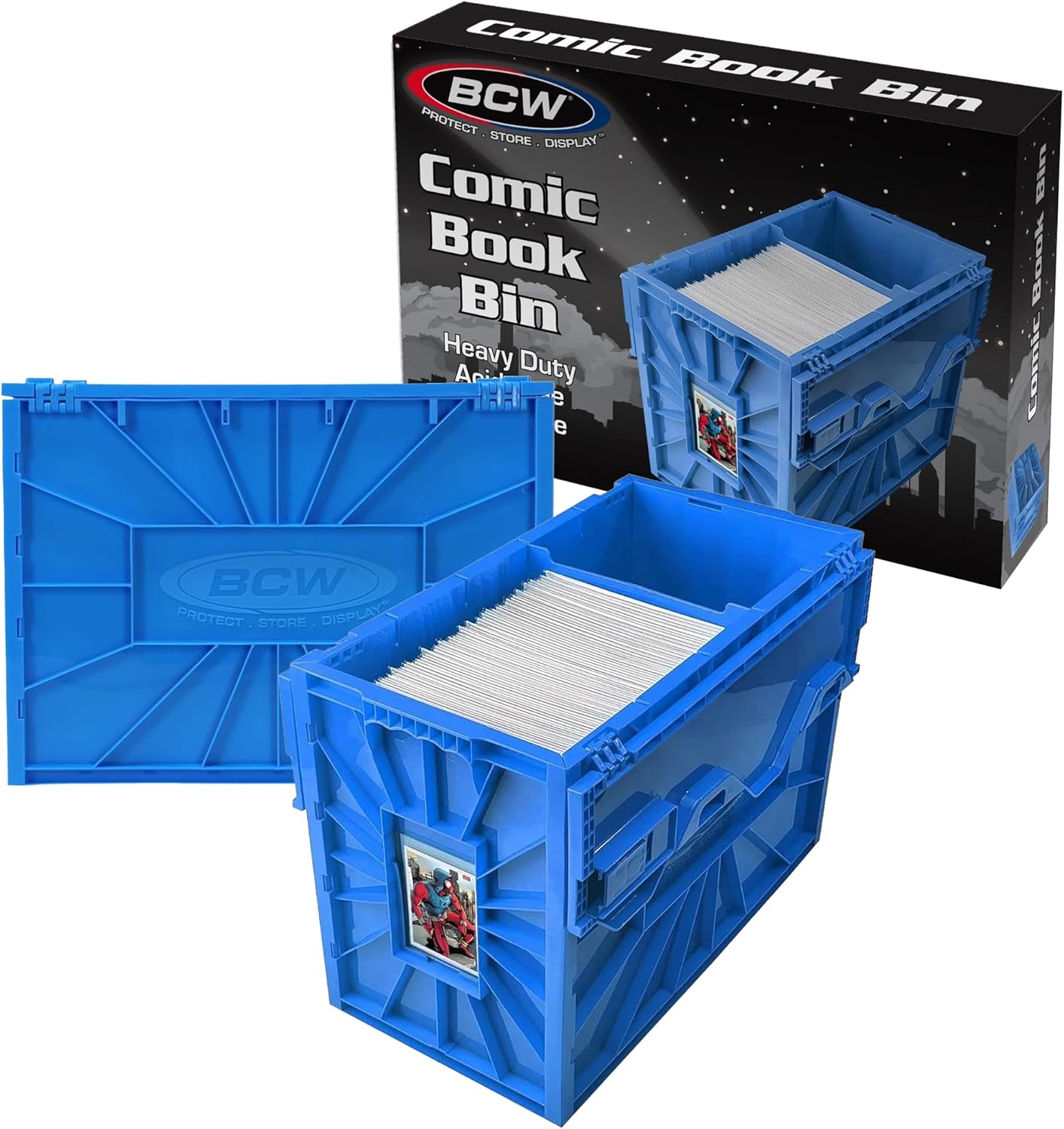 BCW Short Comic Book Bin - Durable Storage for 150 Comics