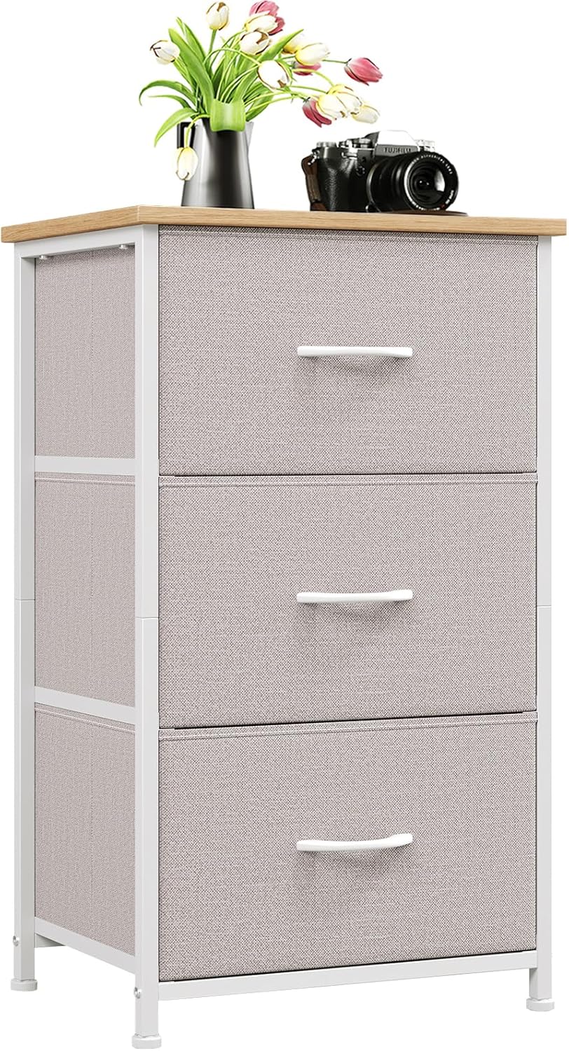 Somdot Small Dresser with 3 Drawers for Stylish Storage Needs