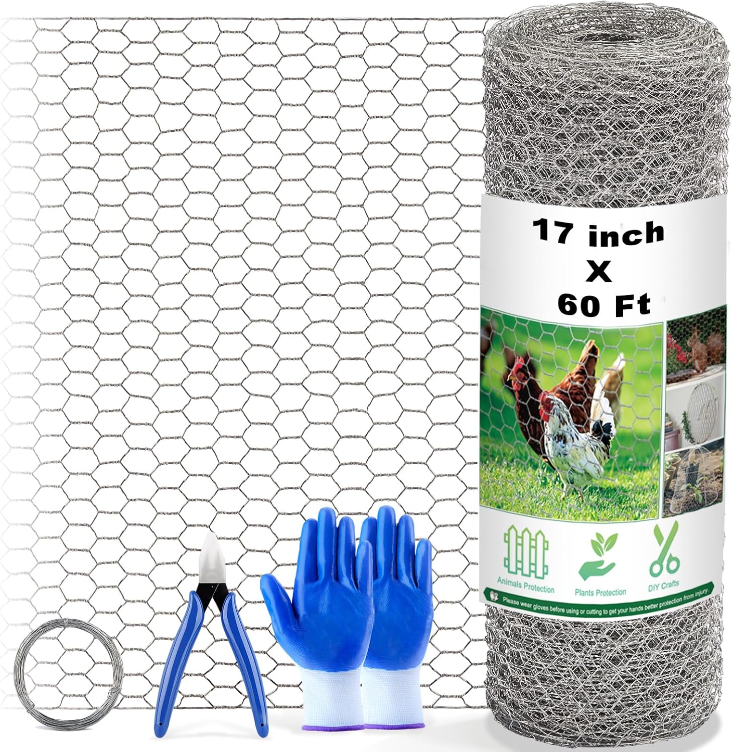 Chicken Wire Fencing Mesh for Crafts and Poultry Protection
