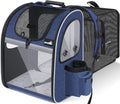 Pecute Pet Carrier Backpack Expandable Cat and Small Dog Carrier