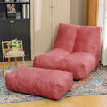 Bean Bag Chair with Ottoman - Memory Foam Comfy Sofa for Living Room