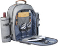 Sunflora Insulated Picnic Backpack for 2 Person - Complete Cooler Set