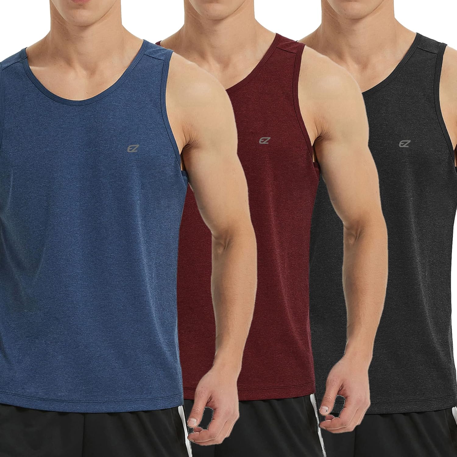 EZRUN Men's Tank Tops for Quick Dry Workout and Fitness Training