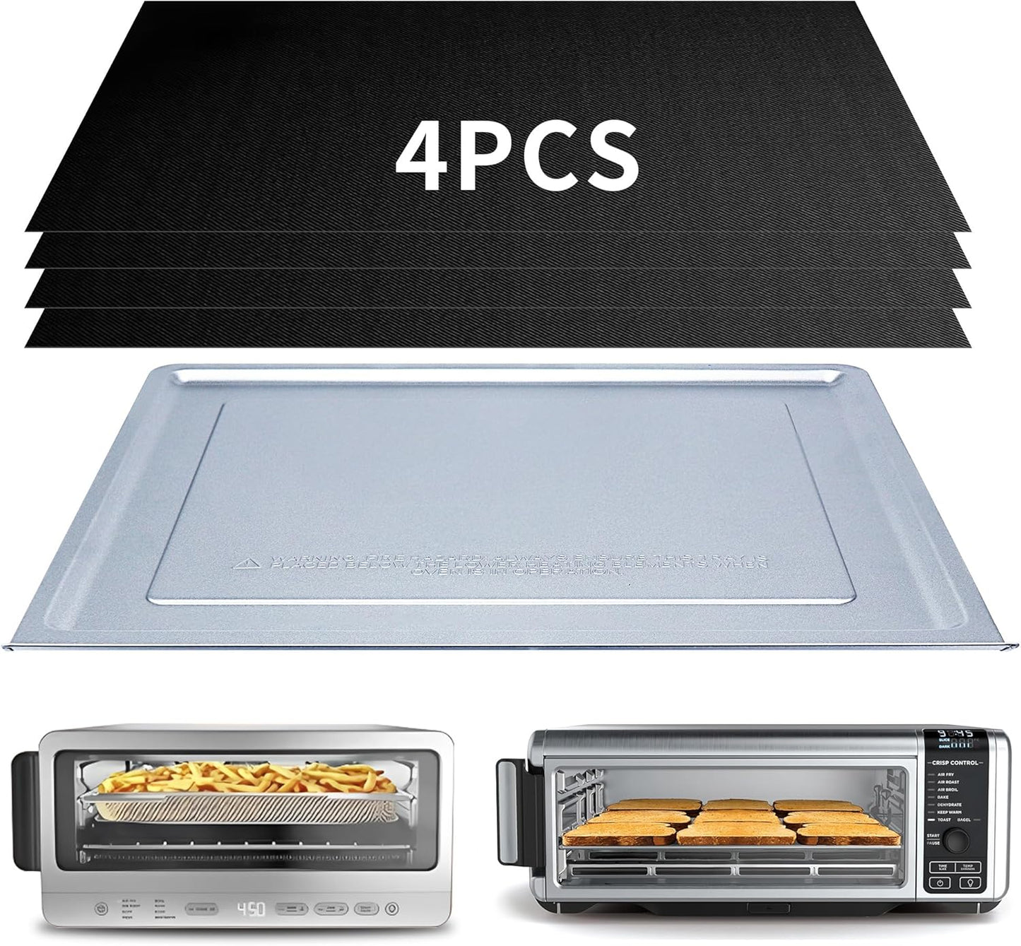 Ninja Foodi SP101 Crumb Tray + Teflon Mats Set