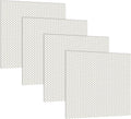 Frienda 24 in x 24 in Clear Prismatic Ceiling Light Covers - 4 Pack