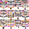 96 Pcs Halloween Bracelets Bulk Set - Colorful Adjustable Party Favors