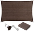 Eden's Decor Straight Flat-Edged Sun Shade Sail Rectangular 7 ft x 9