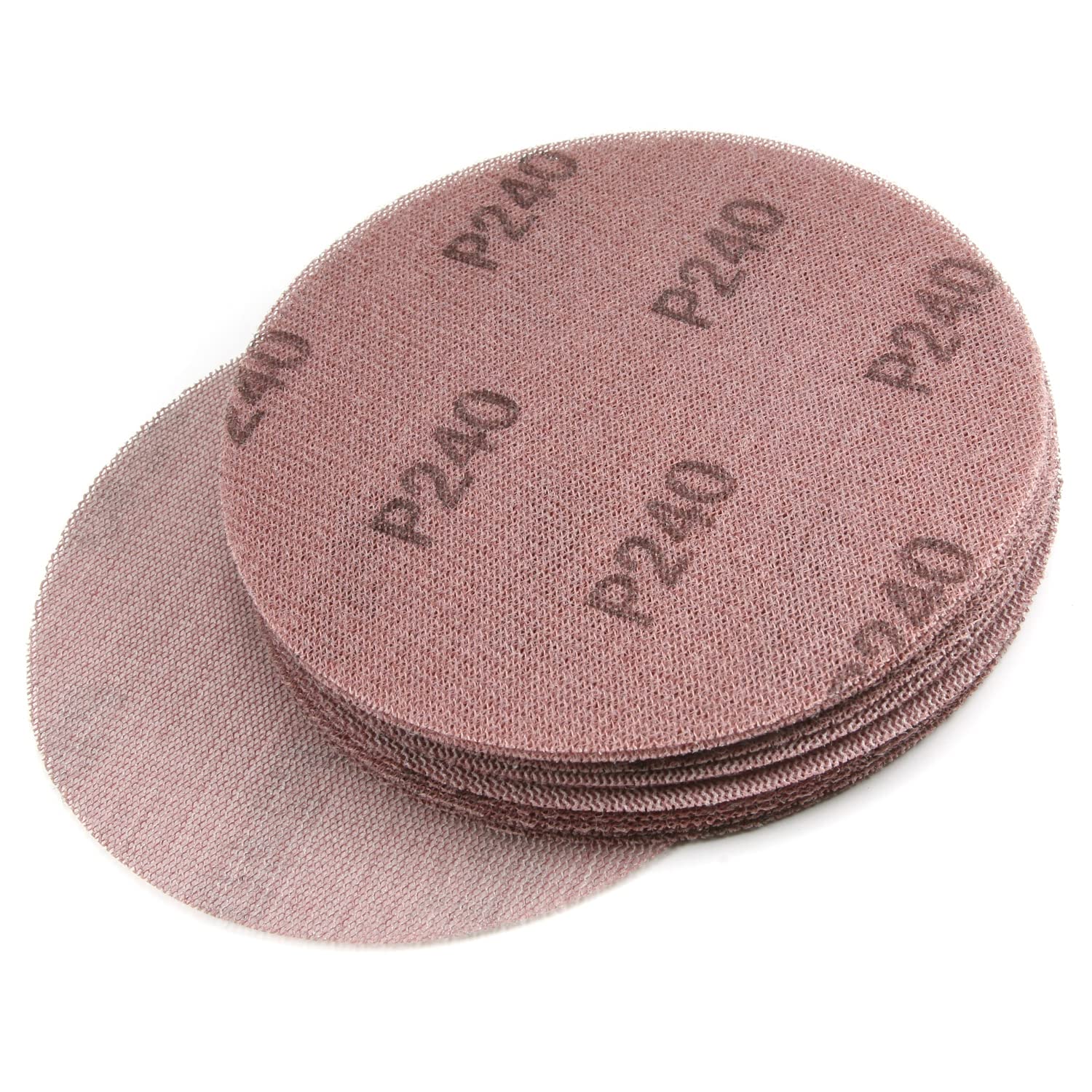 15Pcs Utoolmart 6 240 Grit Mesh Sanding Discs - Superior Hook and Loop Grip