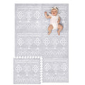 Lillefolk Baby Play Mat 4x6ft Gray - Soft Non Toxic Foam Playmat