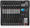 Professional Audio Mixer 8-Channel Mixer Sound Board - USB Bluetooth