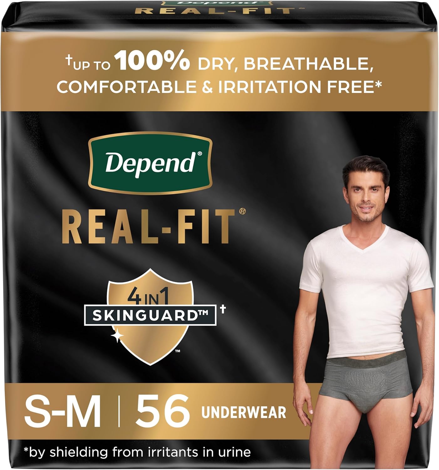 Depend Real Fit Men's Incontinence Underwear - Maximum Absorbency