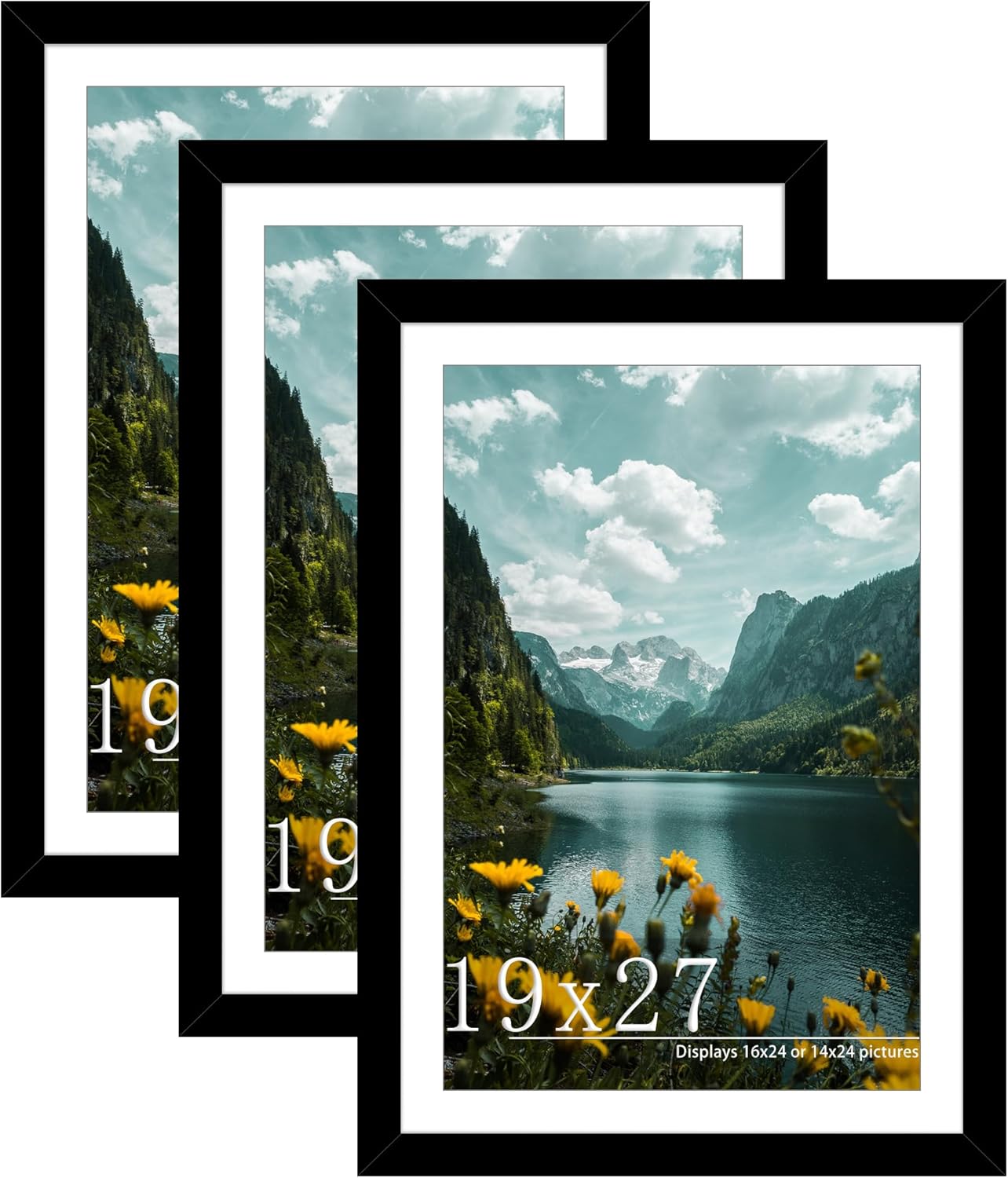 Flexible 19x27 Picture Frame 3 Pack for Stylish Displays