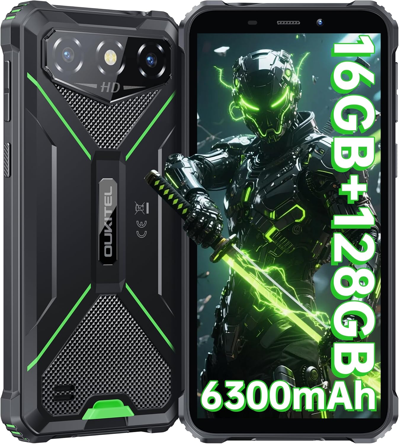 OUKITEL G3 Rugged Smartphone with 16GB RAM and 6300mAh Battery