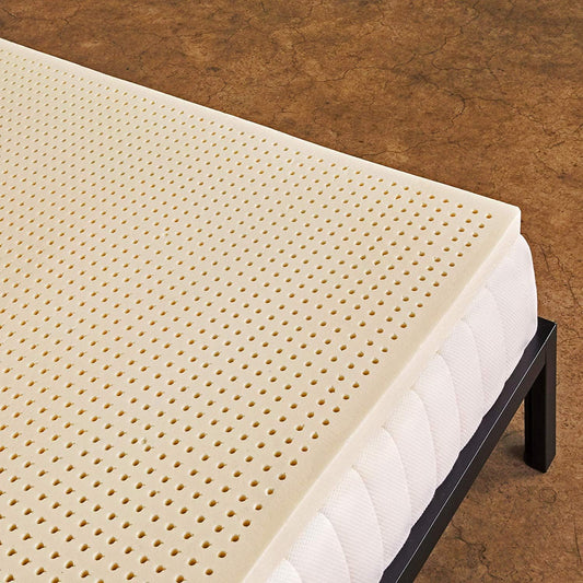 Pure Green Natural Latex Mattress Topper - Soft 2 Inch Twin XL
