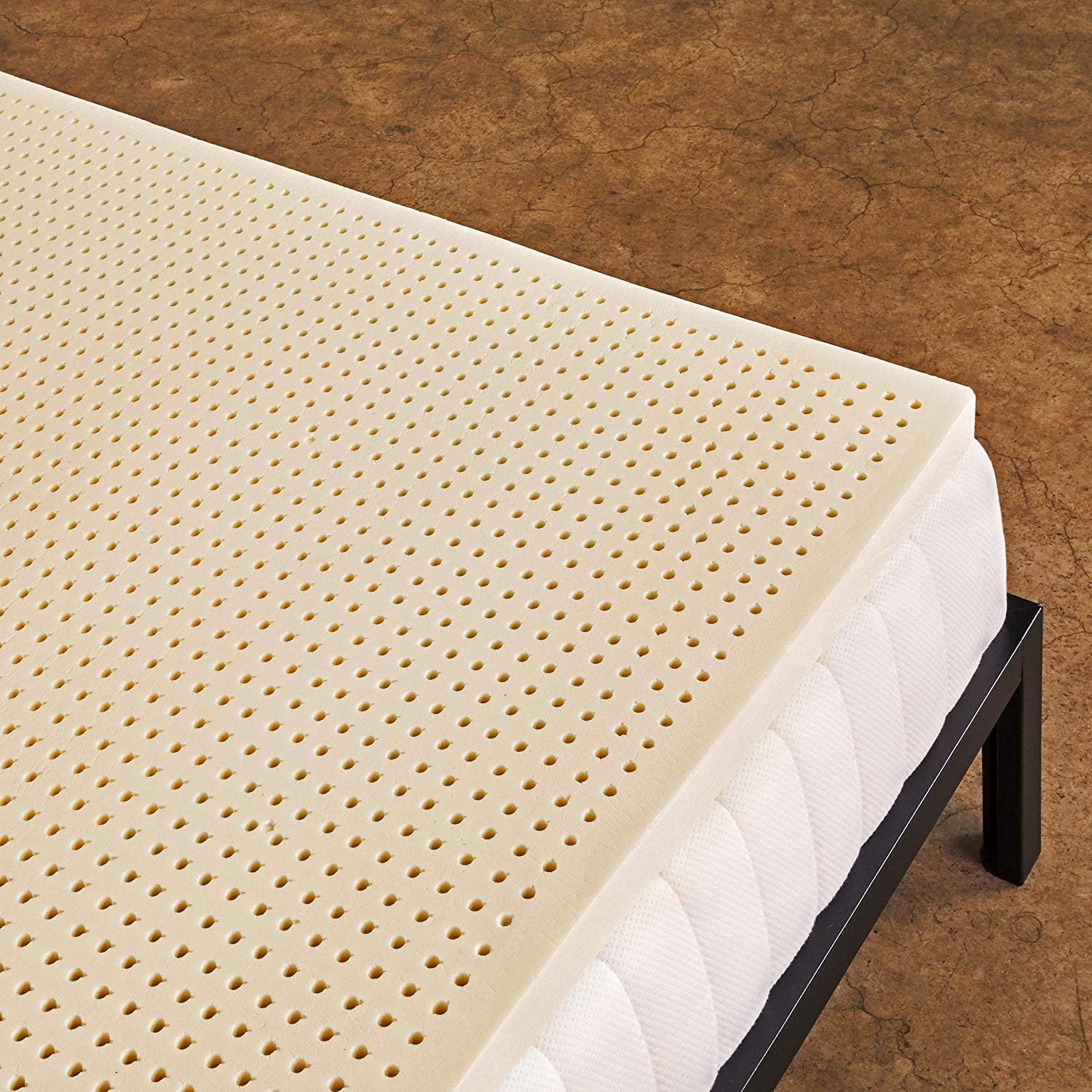 Pure Green Natural Latex Mattress Topper - Soft 2 Inch Cal King