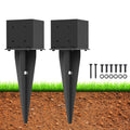 6x6 Fence Post Anchor Spike 22in for 4x4 Posts - Rust Resistant