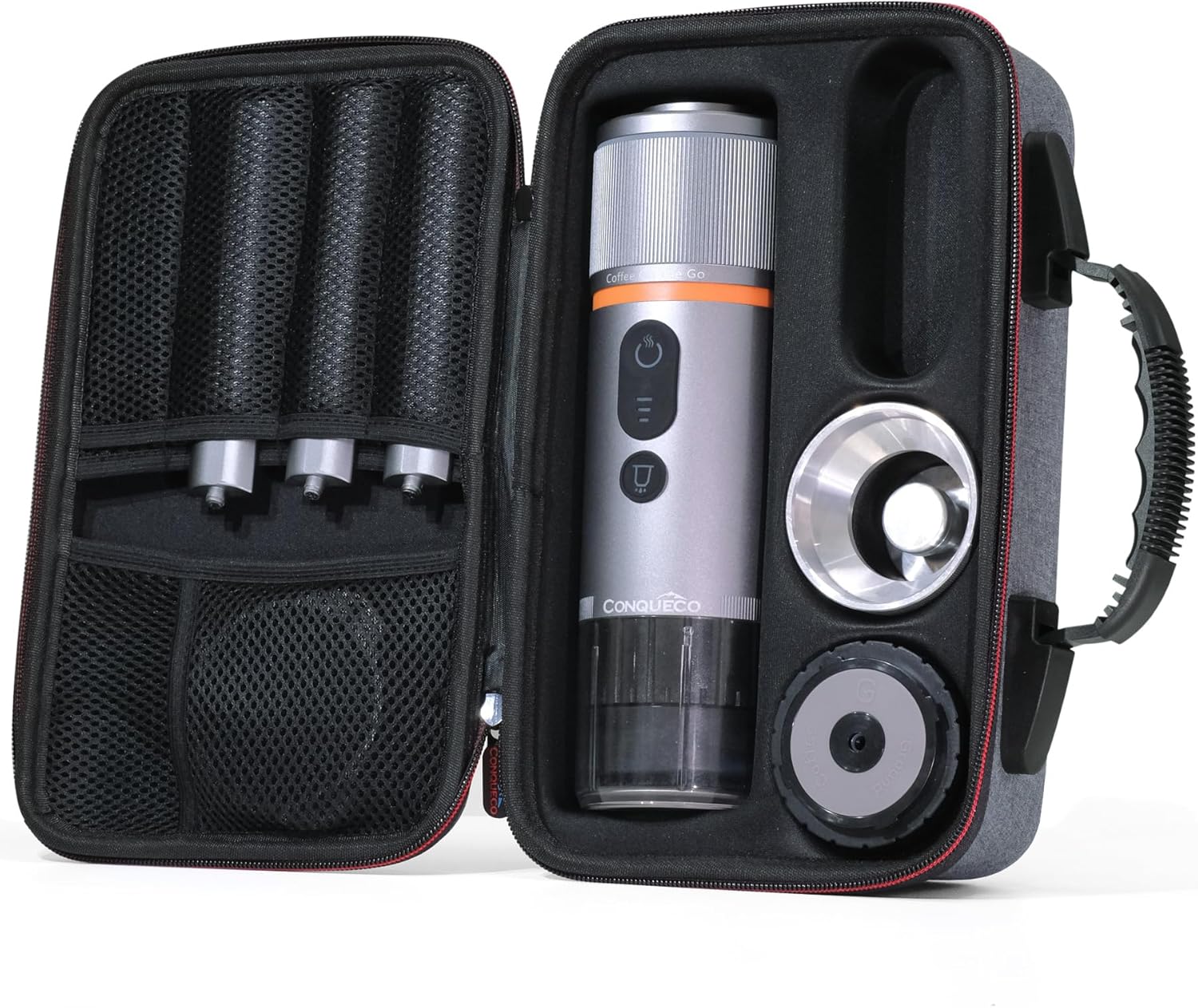 CONQUECO Portable Espresso: Fast Heating Travel Maker