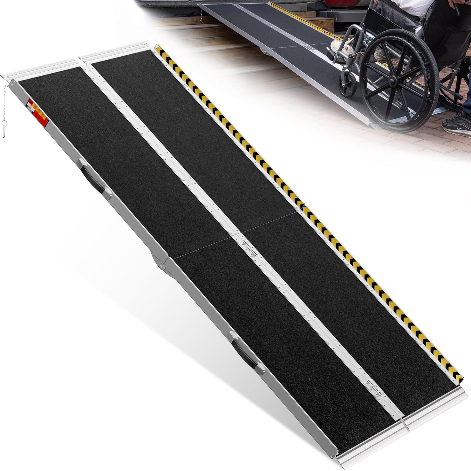 Portable Wheelchair Ramp 7FT for Home Steps and Vehicles