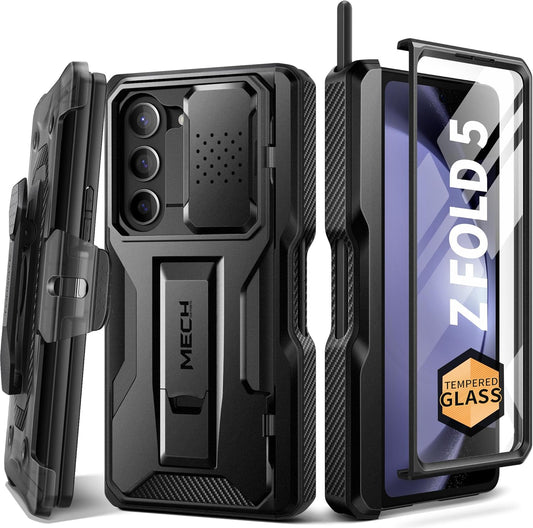 TONGATE Z Fold 5 Case with S Pen Slot and Hinge Protection