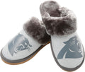 Women's FOCO NFL Team Logo Glitter Moccasins with Open Back