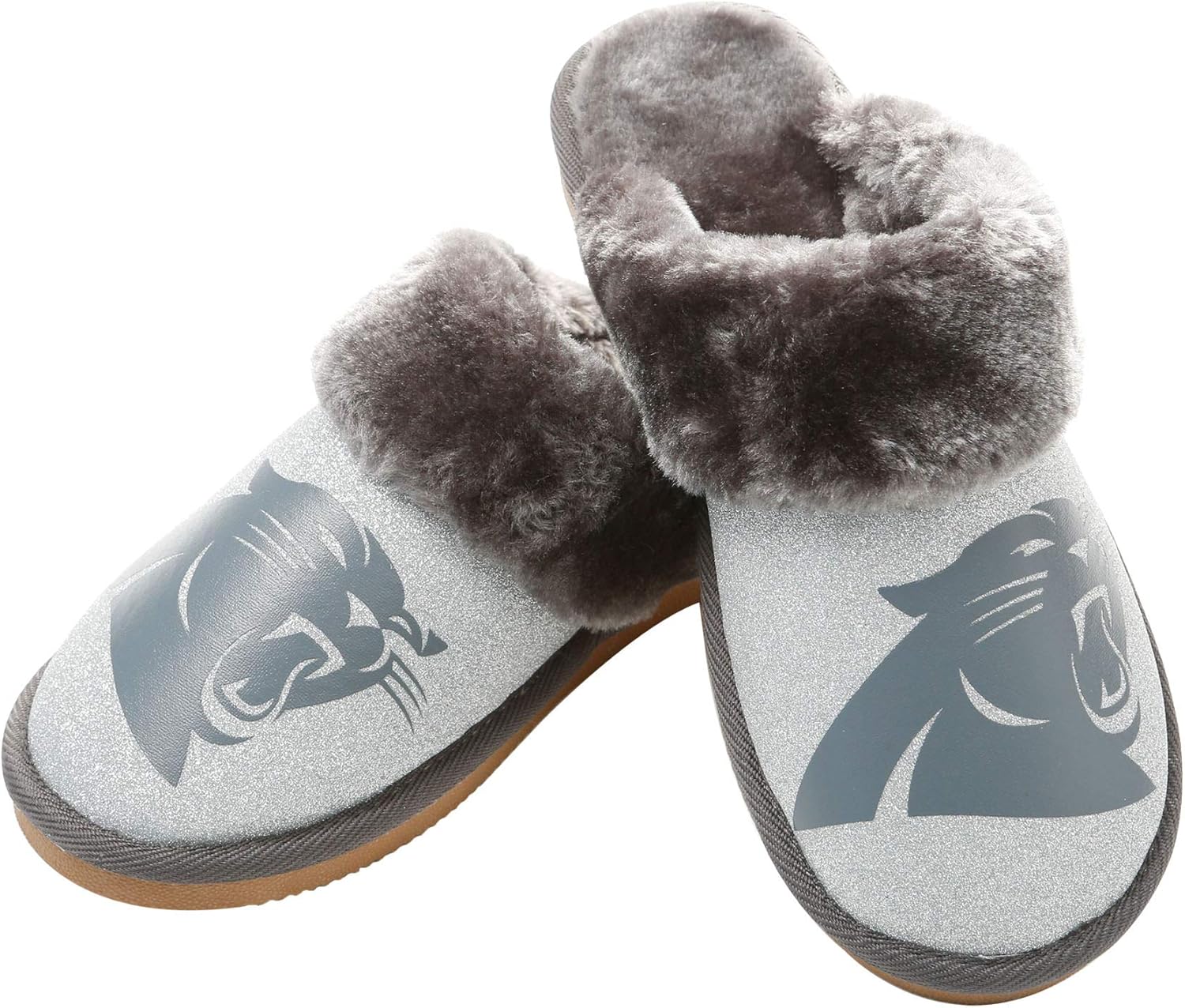 FOCO Womens NFL Team Logo Glitter Open Back Moccasin Review