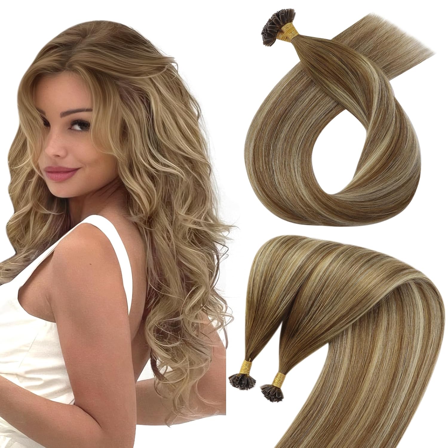 K Tip Hair Extensions Real Human Hair for Natural Look