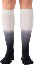 Knee High Compression Socks for Women & Men - Black Ombre 15-20mmHg