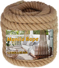 1.5ft x 50ft Treated Manila Rope for Docks and Decks - Durable Natural