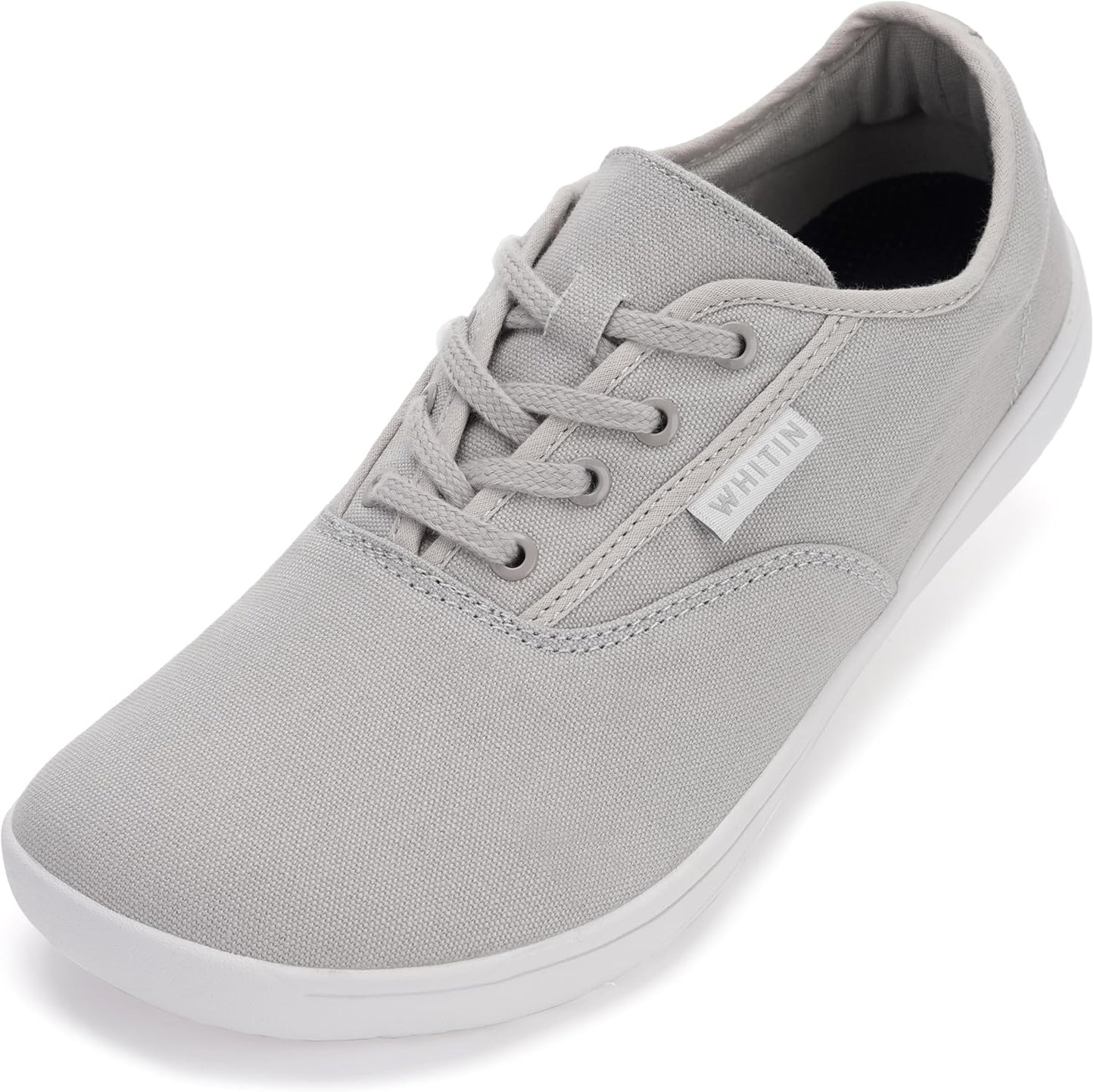 WHITIN Men's Wide Canvas Barefoot Sneakers for Natural Comfort
