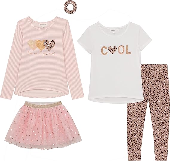 BTween Girls Kids Fall Clothing and Accessory Set - 5pc Mix and Match