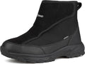 Men's Waterproof Snow Boots Mid-Calf - Insulated Slip On Comfort