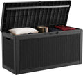 60 Gallon Deck Box Waterproof Resin Outdoor Storage - Smooth Lid