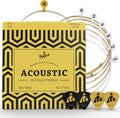 Belfort Premium Coated Phosphor Bronze Acoustic Guitar Strings - 6 Set + BONUS