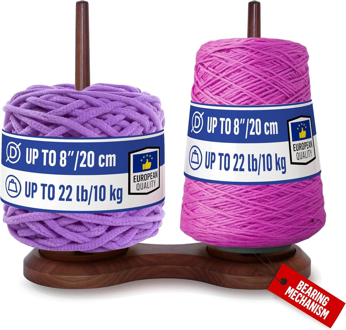 BARVA Double Yarn Holder for Chunky Yarn - Max Stability & Ease