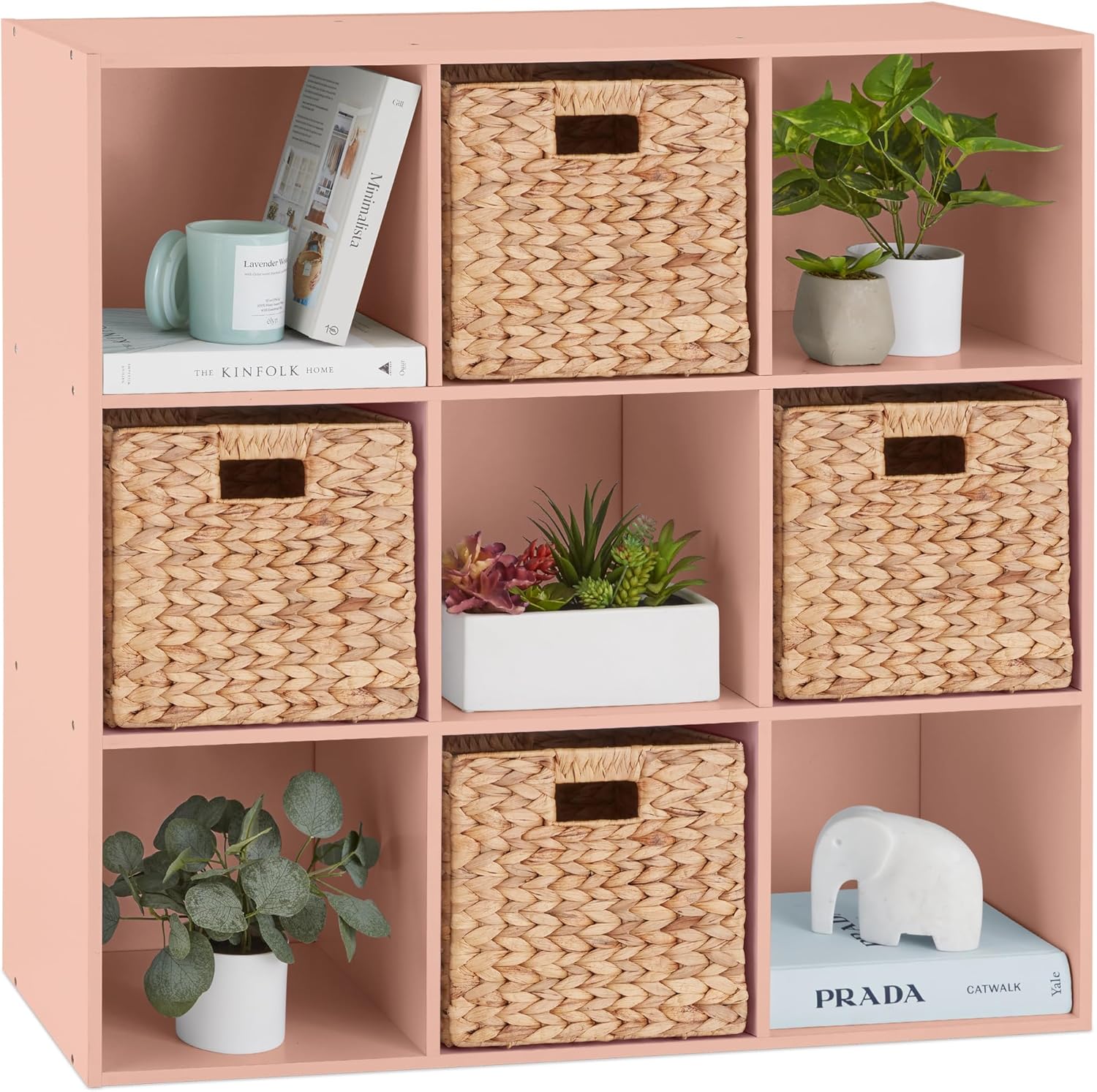 Kids Bookcase 9-Cube Storage Organizer for Toys and Books