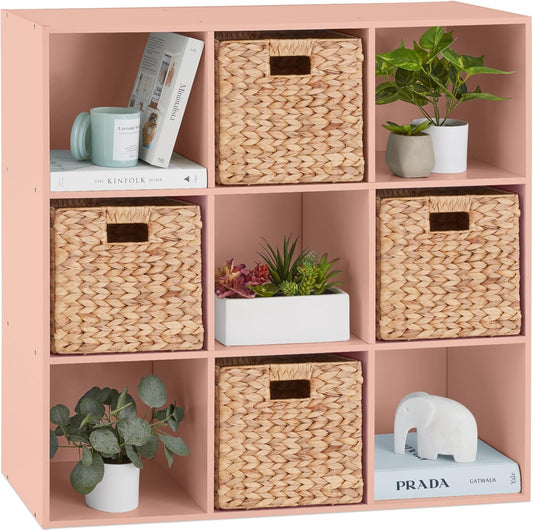 Kids Bookcase 9-Cube Storage Organizer for Toys and Books