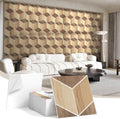 12Pack Acoustic Panels Sound Absorption Tiles - Light Walnut Grain