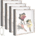 10 x 10 Shadow Box Frame 4 Pack - Wood Memorial Display Cases