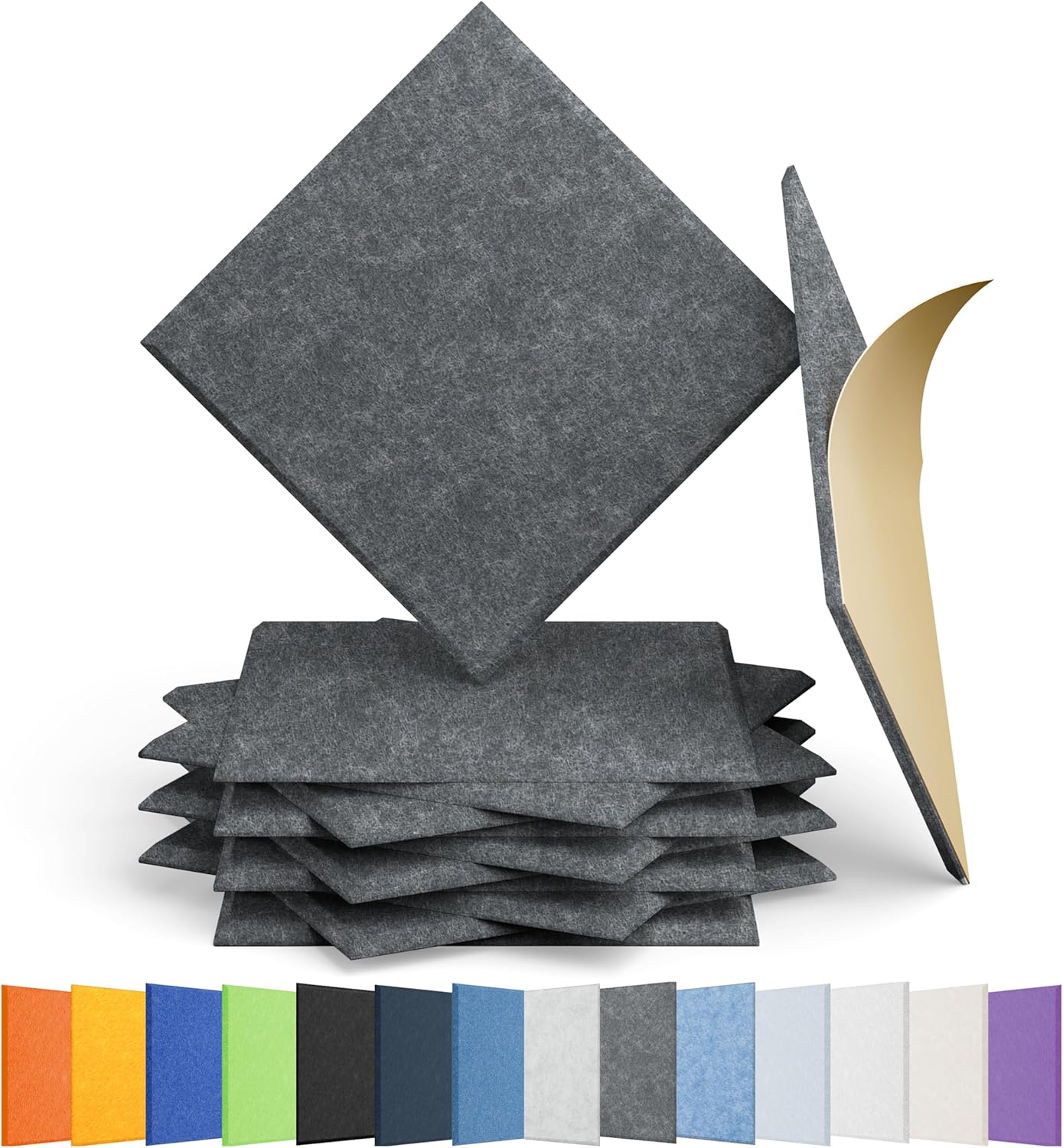 12 Pack Acoustic Panels for Effective Sound Proofing in Any Space