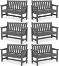 Outdoor Bench 2-Person Garden Bench - Weatherproof Patio Seating