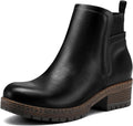 mysoft Women's Elastic Gore Lug Sole Chelsea Boots - Comfortable Ankle